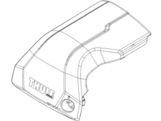 Thule Запчасть 54245 заглушка крышка боковая для упора Edge Flush Rail